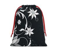 Gift Bags With Drawstring Novelty Boho Abstract Flowers] Print Gift Sack Reusable Party Favor Gift Bags For Festive
