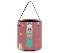 Gift Bags with Handle Tote Candy Bags Portable Gift Bucket Beautifully Cute Llama Pattern Printed Candy Bag Candy Basket Tote