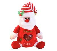 Gift Bags, with Holiday-Themed Patterns, Cloth, Christmas Zipper Gift Bags, Cartoon Doll Bag with Santa Snowman Style, Festive, for Christmas Parties, School Events, Stocking Stuffers