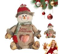 Gift Bags Zipper Design, Gift Doll Bags, For Gifts Apples Candy, Thickened Felt Material, Reusable Fabric Storage Bags For Party And Festival Decor (Santa Claus)