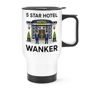 Gift Base 5 Star Hotel Wanker Travel Mug Cup with Handle