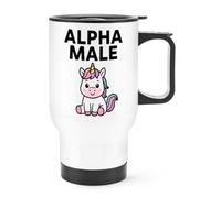 Gift Base Alpha Male Unicorn Travel Mug Cup with Handle