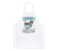 Gift Base Beware Crazy Hot Chocolate Man Chefs Apron
