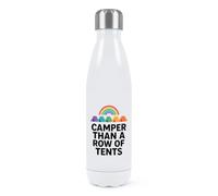 Gift Base Camper Than A Row of Tents Double Wall Water Bottle