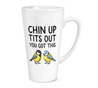 Gift Base Chip Up Tits Out You Got This Blue Tits 17oz Large Latte Mug Cup