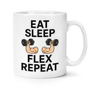 Gift Base Eat Sleep Flex Repeat 10oz Mug Cup