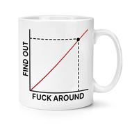 Gift Base F*ck Around Find Out Graph 10oz Mug Cup