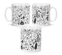 Gift Base Floral Willy Pattern 10oz Mug Cup Rude Funny Joke