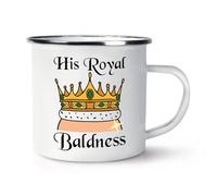 Gift Base His Royal Baldness Enamel Mug Cup