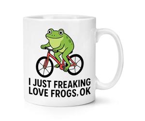 Gift Base I Just Freaking Love Frogs, Ok 10oz Mug Cup