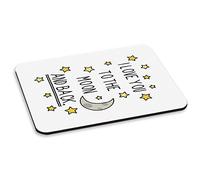 Gift Base I Love You To The Moon And Back PC Computer Mouse Mat Pad