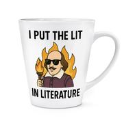 Gift Base I Put The Lit in Literature Shakespeare 12oz Latte Mug Cup
