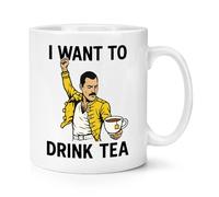 Gift Base I Want to Drink Tea Parody 10oz Mug Cup