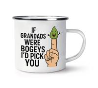 Gift Base If Grandads were Bogeys I'd Pick You Enamel Mug Cup