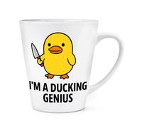 Gift Base I'm A Ducking Genius Meme 12oz Latte Mug Cup