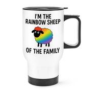 Gift Base I'm The Rainbow Sheep of The Family Travel Mug Cup with Handle