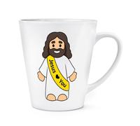 Gift Base Jesus Loves You Figure 12oz Latte Mug Cup