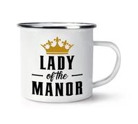 Gift Base Lady of The Manor Crown Enamel Mug Cup