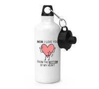 Gift Base Mum I Love You from The Bottom of My Heart Bum Sports Bottle
