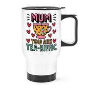Gift Base Mum You are Tea-riffic Travel Mug Cup with Handle