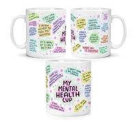 Gift Base My Mental Health Cup 10oz Mug Cup Nurse Teacher Parent Mum Dad