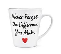 Gift Base Never Forget The Difference You Make 12oz Latte Mug Cup