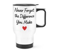 Gift Base Never Forget The Difference You Make Travel Mug Cup with Handle
