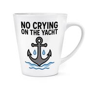 Gift Base No Crying On The Yacht 12oz Latte Mug Cup