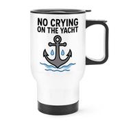 Gift Base No Crying On The Yacht Travel Mug Cup with Handle