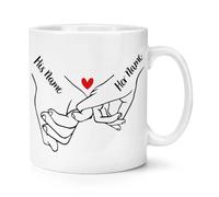 Gift Base Personalised Hands Holding Red Heart 10oz Mug Cup Valentine's Day Love Heart Wife Husband Boyfriend Girlfriend