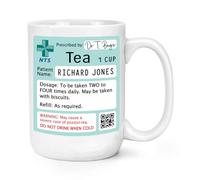 Gift Base Personalised Name Tea Prescription 15oz Large Mug Cup