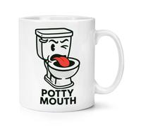 Gift Base Potty Mouth Toilet 10oz Mug Cup Funny Rude Joke