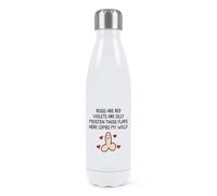 Gift Base Roses are Red Violets are Silly Moisten Those Flaps Here Comes My Willy Double Wall Water Bottle