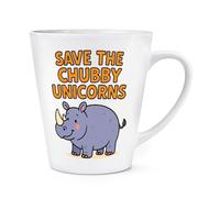Gift Base Save The Chubby Unicorns Rhino 12oz Latte Mug Cup