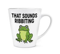 Gift Base that Sounds Ribbiting Frog 12oz Latte Mug Cup