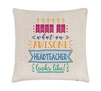 Gift Base This Is What An Awesome Headteacher Looks Like Linen Cushion Cover