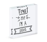 Gift Base Trust Me I'm A Pilot Acrylic Block Photo Frame