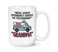 Gift Base Which Emergency Service Do You Require Grandma 15oz Large Mug Cup