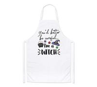 Gift Base You'd Better Be Careful I'm A Witch Chefs Apron