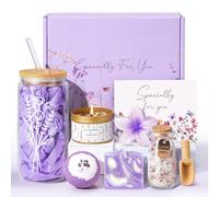 Gift Basket for Teen Girls，Birthday Gifts for Teen Girls Women Friendship Self Care Gift Basket for Women Aesthetic Glass Cup Gifts Set for Her,Mom,Sister,Wife ,Friend, Daughter