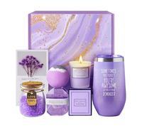 Gift Basket for Women, Bath Gift Set, Relaxing Spa Set as a Birthday Gift, Perfect for Valentine's Day, Mother's Day and Christmas (Purple)