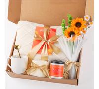 Gift Baskets for Her, Unique Birthday Gifts for Women, Best Friend Birthday Gifts Set, Get Well Soon Gift Box, Sending Sunshine, Sunflower, Thinking of You Care Package