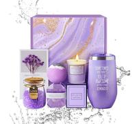 Gift Baskets Women, Spa Gift Set with Bath Accessories, 9.06 x 9.06 x 4.33 inches, , Relaxing Shower Supplies for Women, Mom, Wife, Girlfriend, Self-Care Idea