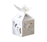Gift Box 25/50Pcs Laser Cut 3D Butterfly Candy Box Chocolate Favor Packaging Box,Party Supply(50Pcs)