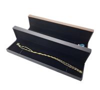 Gift Box 3pcs Vintage Black Paper Jewelry Display Box Ring Pendant Bangle Bracelet Storage & Package Stand Case(Necklace Box)