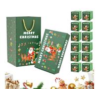 Gift Box - Christmas | Pop-Up Gift Boxes, A Foldable Silver, Ideal for Celebrations, Birthdays and Weddings