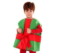 Gift Box Costume - Polyester S-XL Approximately 300g | Bow Gift Jump Suit, Comfortable Jumpsuit Party Outfits | Role Playing, Celebration, Home, School