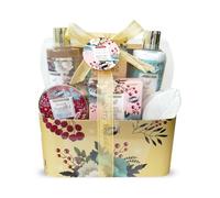 Gift Box for her | Vanilla & Linden Bath Products | Christmas Gift Women | Beauty Gift | Original Gift for Women | Birthday Gifts for Mum | Body Care and Well|being Sets | Shower Set | PROFUSION CASE