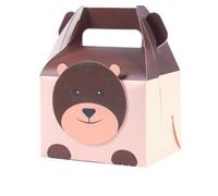 Gift Box Lion Fox Elephant Zoo Animals Theme Happy Birthday Candy Kids Party Decoration 10/20pcs