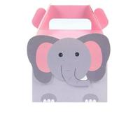 Gift Box Lion Fox Elephant Zoo Animals Theme Happy Birthday Candy Kids Party Decoration 10/20pcs